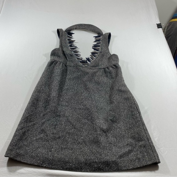 Anna Sui Dress Women’s Médium Babydoll, Tweed , cut out Halter Dress Backless - Picture 11 of 12